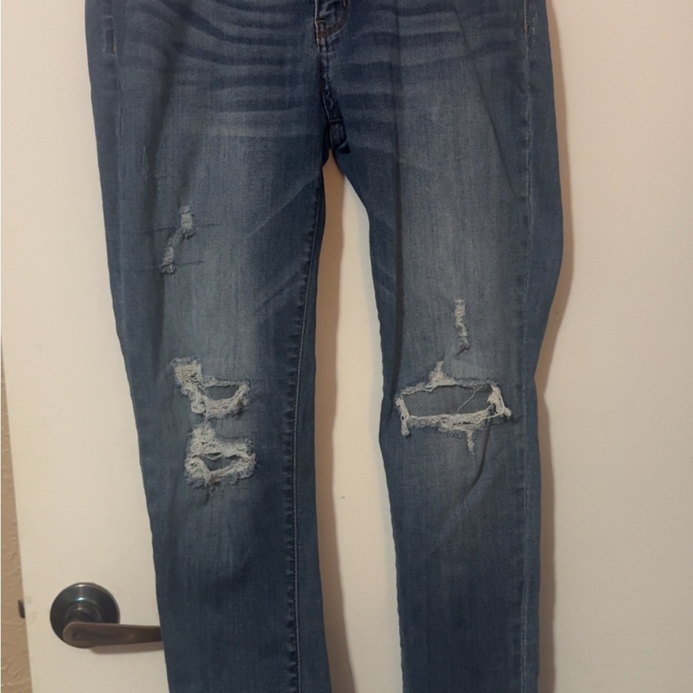 Judy Blue Boyfriend Jeans - Distressed Denim